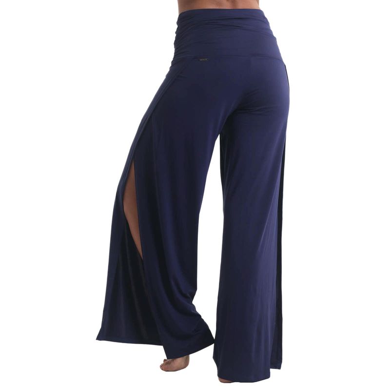 calça pantalona transpassada