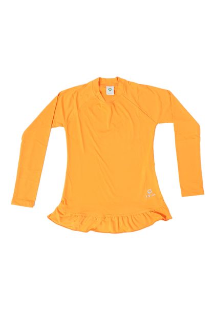 Camiseta Infantil Manga Longa UV 50+ com Babados Girls II