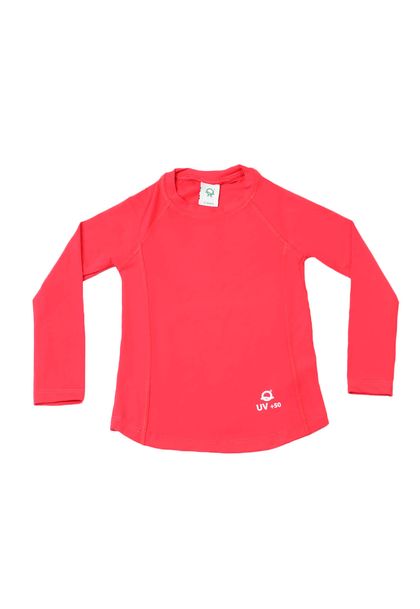 Camiseta Bebê Manga Longa UV 50+ Feminina
