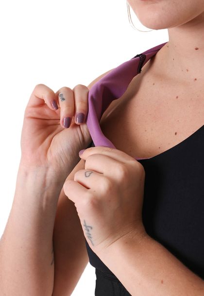 Top Fitness sem Bojo Decote V nas Costas Neoprene