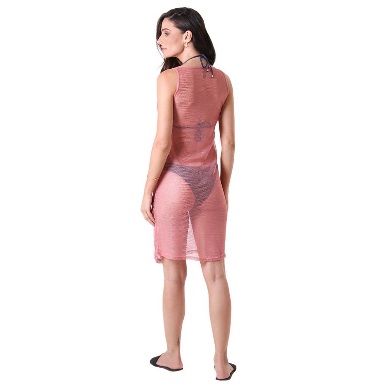 Vestido Midi Tela Shine