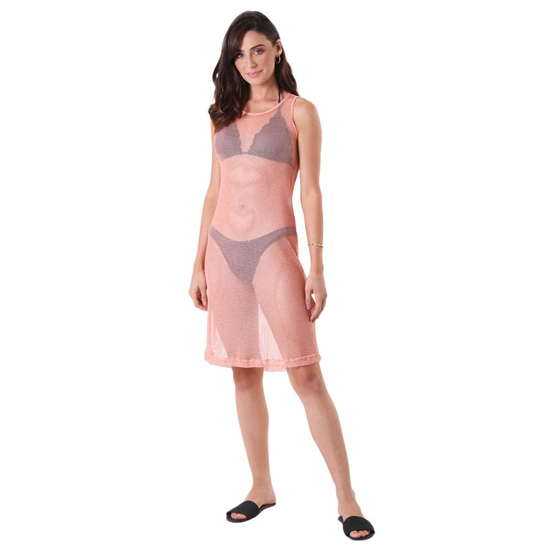 Vestido Midi Tela Shine