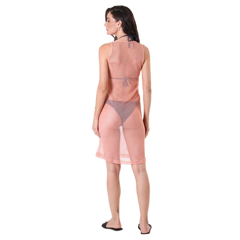 Vestido Midi Tela Shine