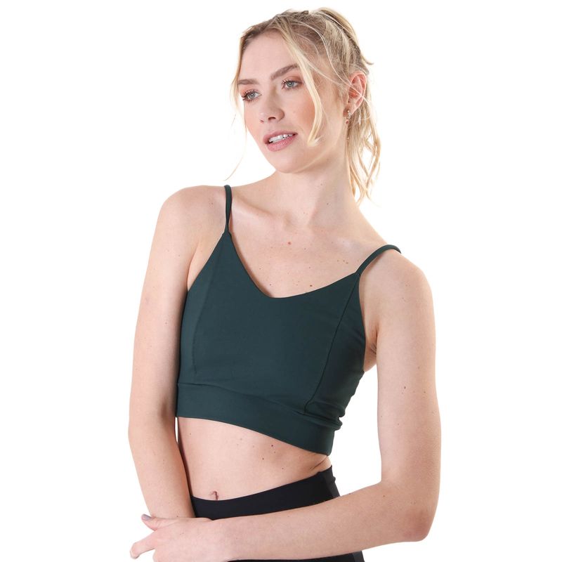 Top Fitness sem bojo com Alça de Regular Anti Celulite