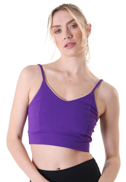 Top Fitness sem bojo com Alça de Regular Anti Celulite