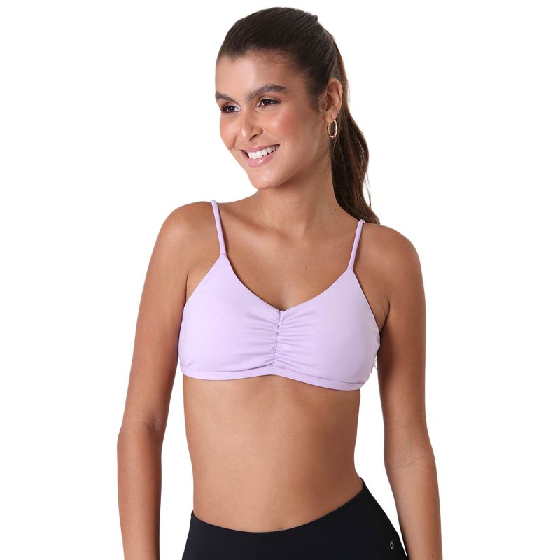 Top Fitness com Bojo de Alcinha Franzido Uping