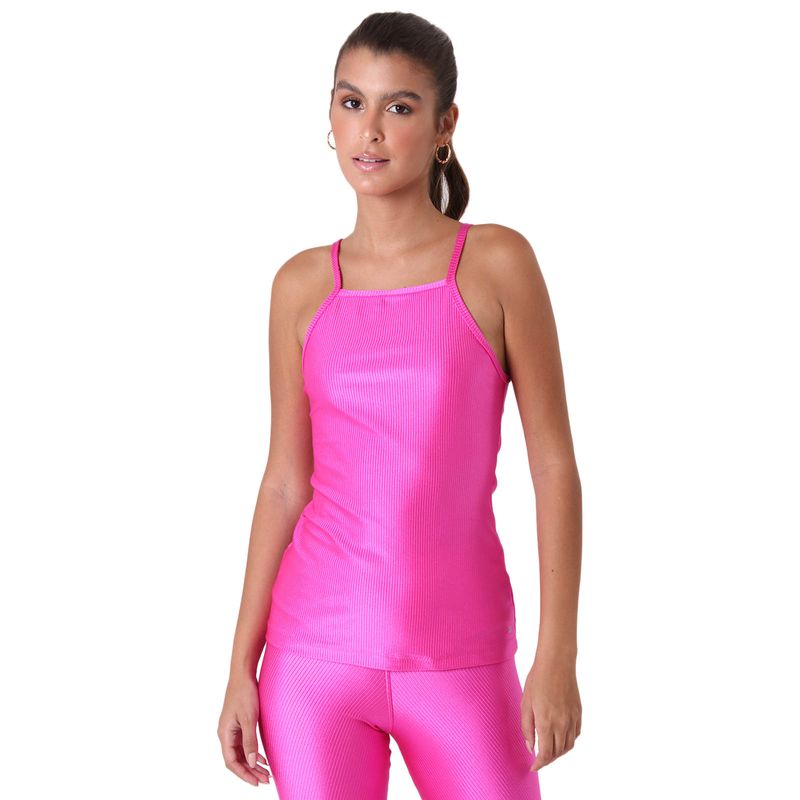 Regata Fitness Feminina Canelada de Alcinha com Regulador