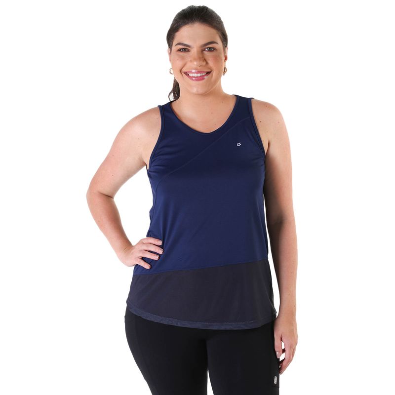 Regata Fitness Feminina Recorte Tule Sting