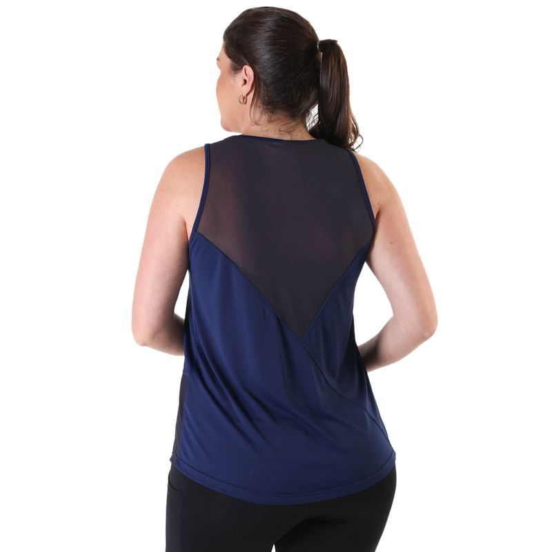 Regata Fitness Feminina Recorte Tule Sting