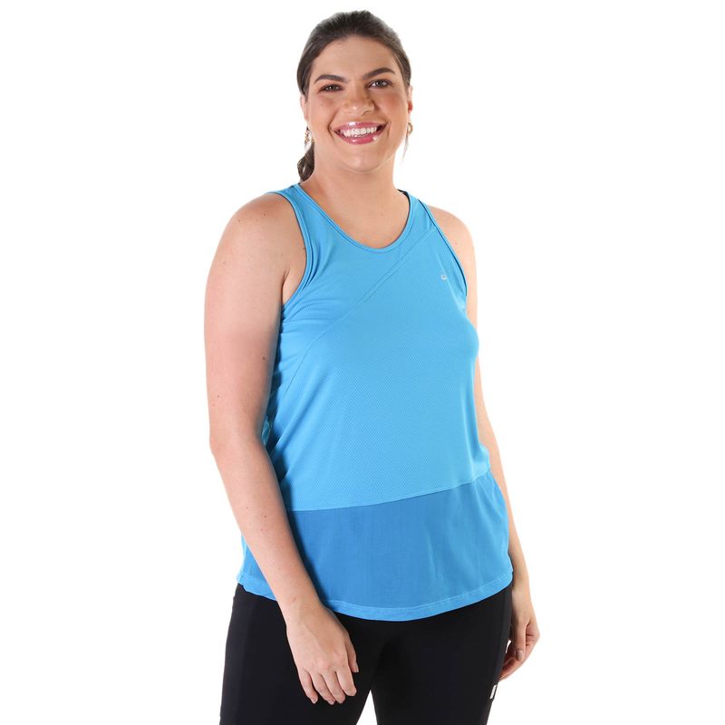 Regata Fitness Feminina Recorte Tule Sting