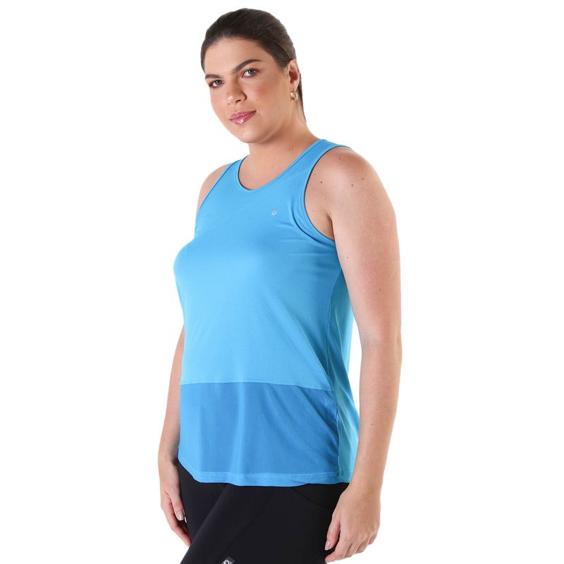 Regata Fitness Feminina Recorte Tule Sting