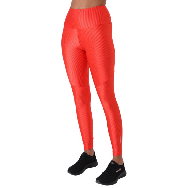 Calça Legging Feminina Canelada com Recortes