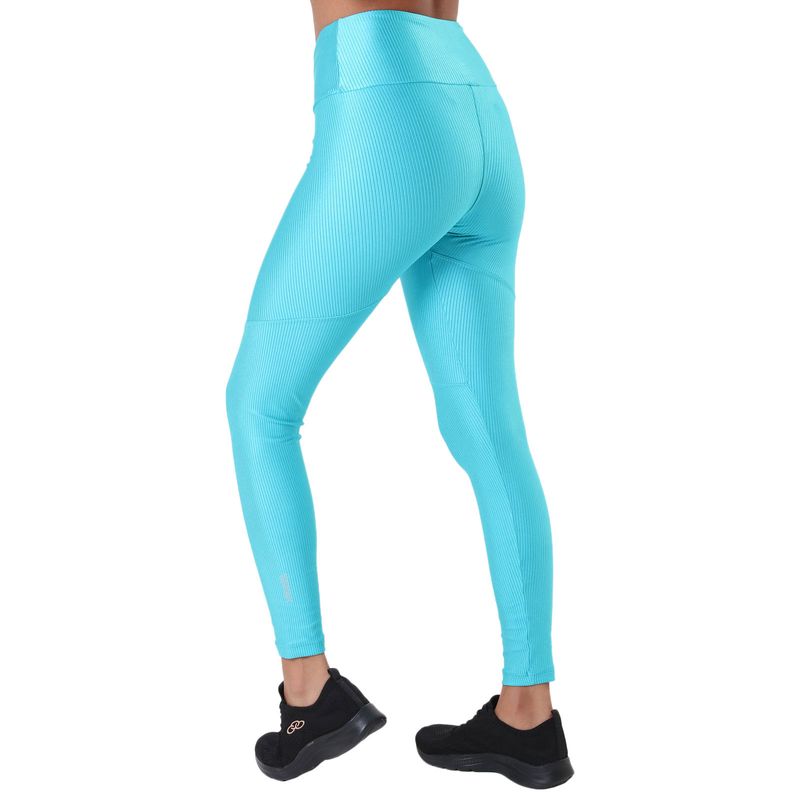 Calça Legging Feminina Canelada com Recortes