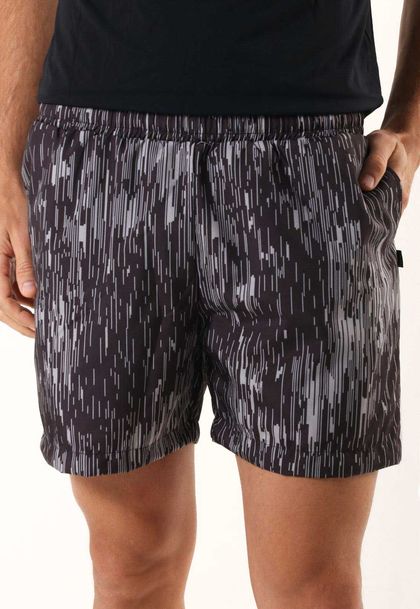 Shorts Masculino Com Bolso Lateral 7 Polegadas Wind Black