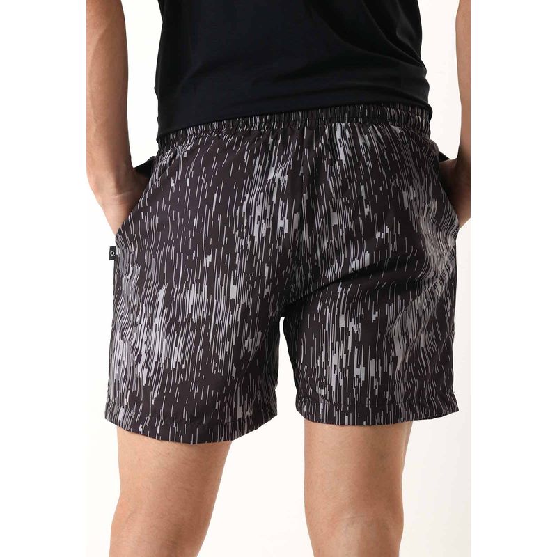 Shorts Masculino Com Bolso Lateral 7 Polegadas Wind Black