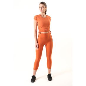 Calça Legging Feminina Supplex Power Capri com Bolsos Laterais Laranja -  lojaliquido