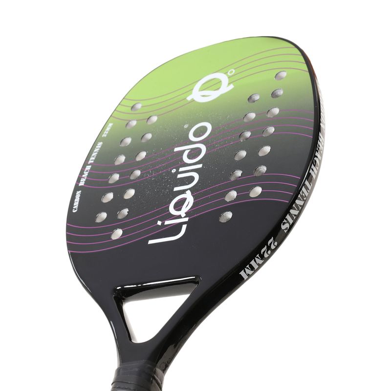 Kit Raquete Beach Tennis Carbono Verde com Bolsa Raqueteira