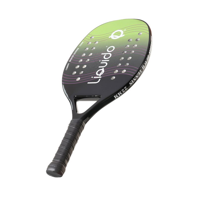 Kit Raquete Beach Tennis Carbono Verde com Bolsa Raqueteira