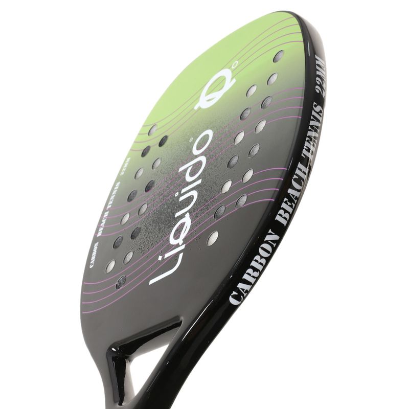 Kit Raquete Beach Tennis Carbono Verde com Bolsa Raqueteira