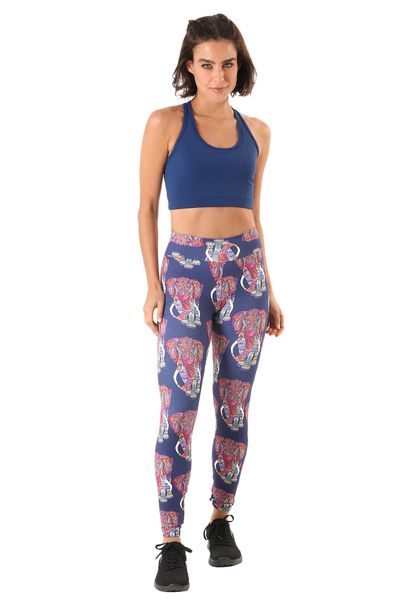Calça Legging Feminina Estampada Capri Ganesha