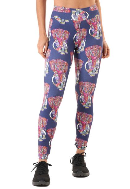 Calça Legging Feminina Estampada Capri Ganesha