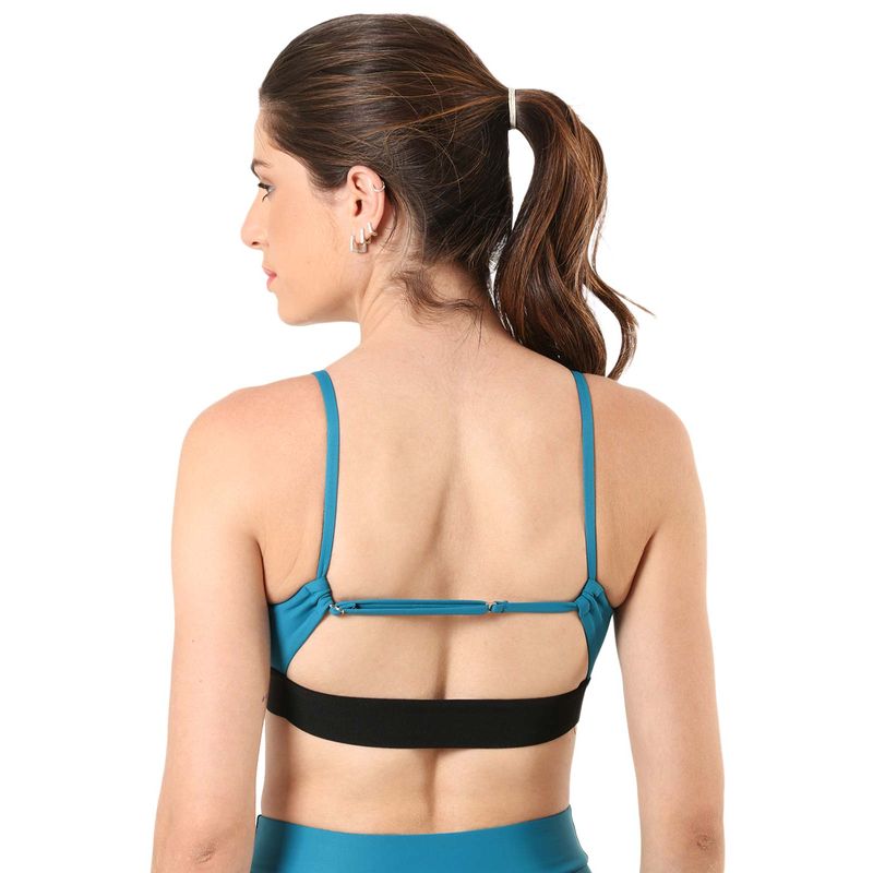Top Fitness Com Bojo Decote V Compress