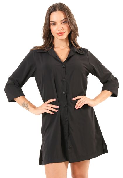 Camisão Feminino com Botão