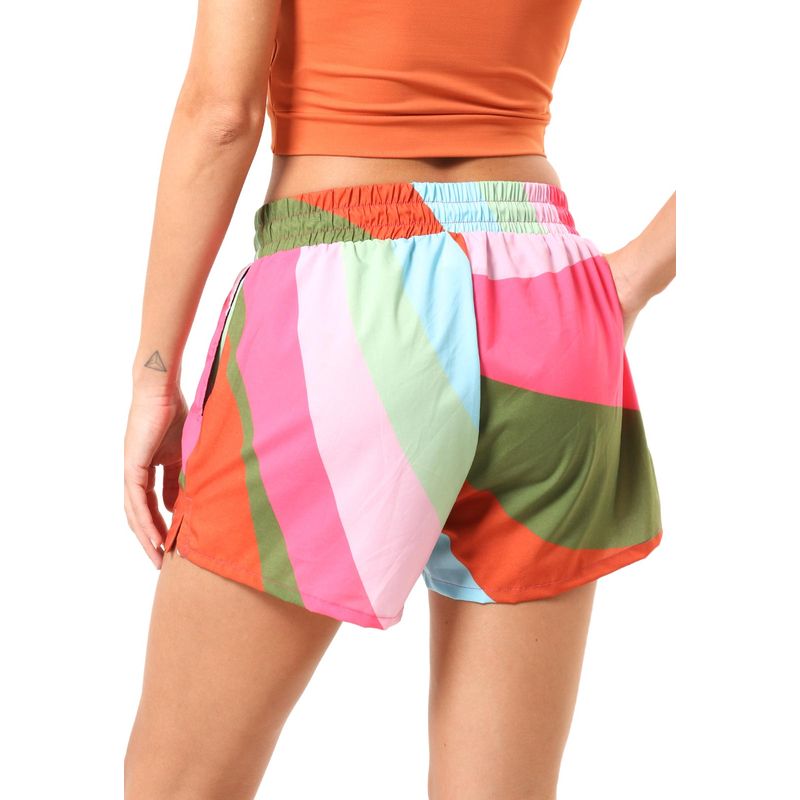 Shorts Feminino Curto Boxer com Fenda Color Desert