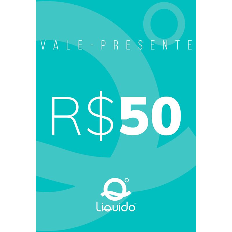 50$ Cartão Presente Líquido Digital