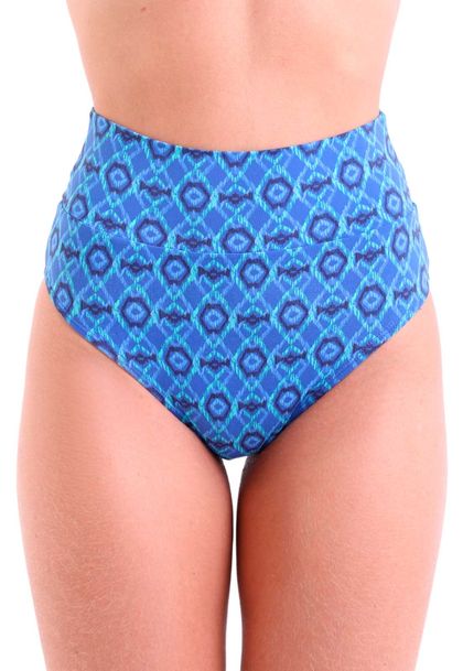 Calcinha De Biquíni Avulso Hot Pants Blue Kilim