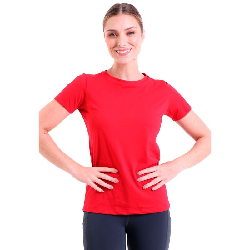 Camiseta Feminina Manga Curta Malha Pima