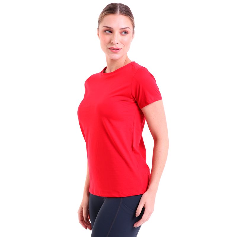 Camiseta Feminina Manga Curta Malha Pima