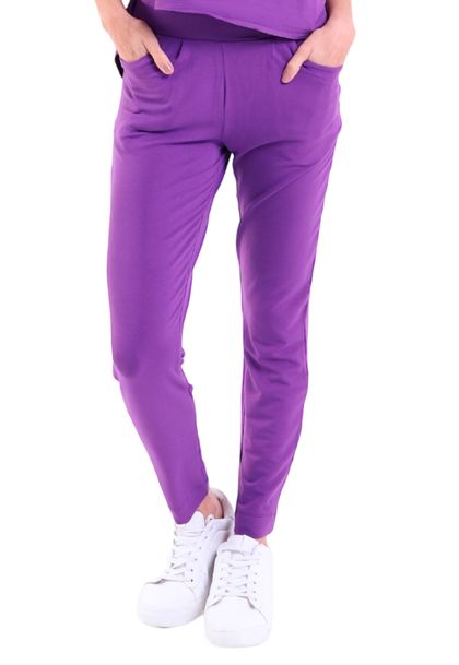 Calça Feminina Jogger Com Bolso Reta Moletinho