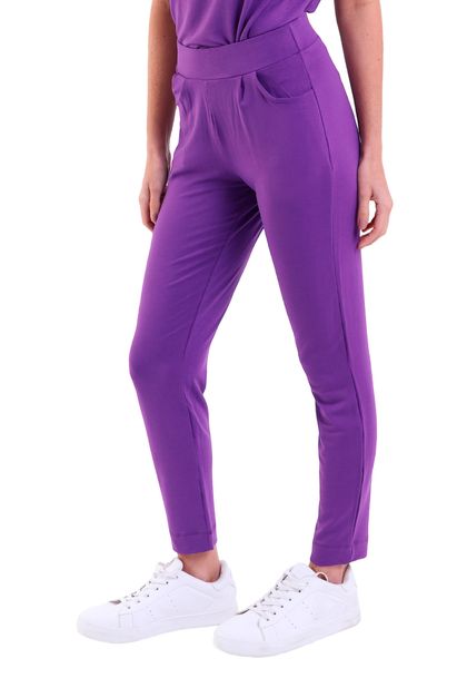 Calça Feminina Jogger Com Bolso Reta Moletinho