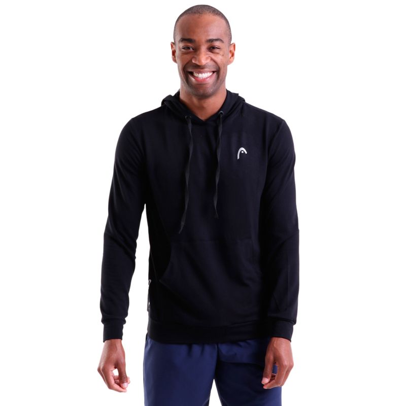 Blusão Masculino Moletinho Canguru com Capuz Head