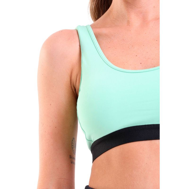 Top Fitness Bojo Removível Costas Transpassadas De Compress