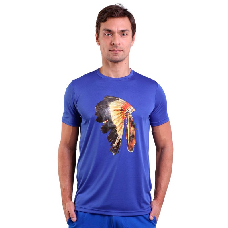 Camiseta Masculina Manga Curta Estampada