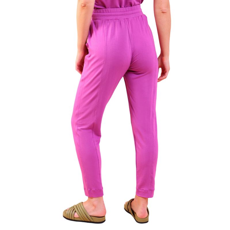 Calça Feminina Reta Com Bolsos Moletinho