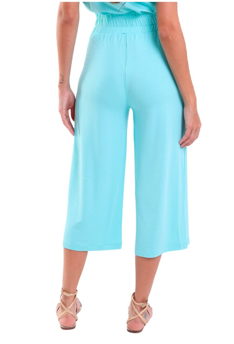 Cal a Pantacourt C s Largo Viscose Trendz Verde gua lojaliquido