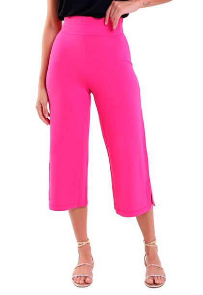 Calça Feminina Pantacourt com Fenda