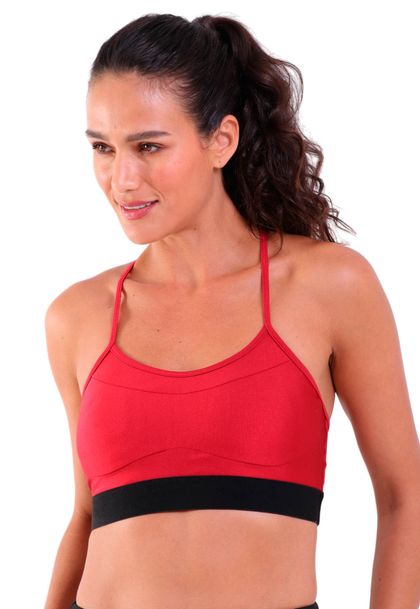 Top Fitness Alças Ajustáveis Bojo Removivel Trilobal