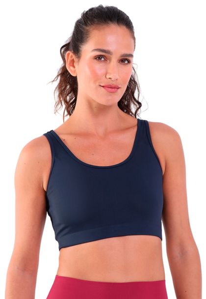 Top Fitness Sem Bojo Regata com Recorte Compress