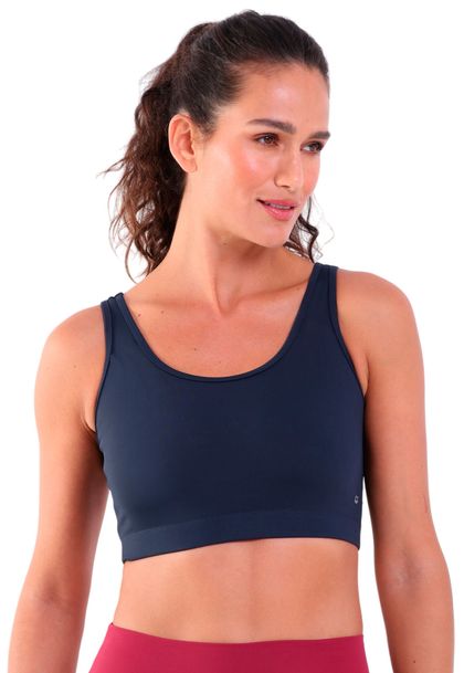 Top Fitness Sem Bojo Regata com Recorte Compress