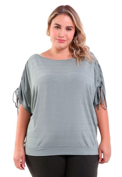 Blusa Feminina Plus Size com Puxador