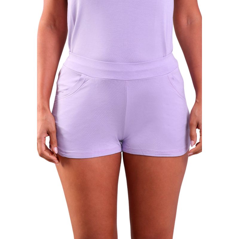 Shorts Curto Feminino com Bolsos Moletinho