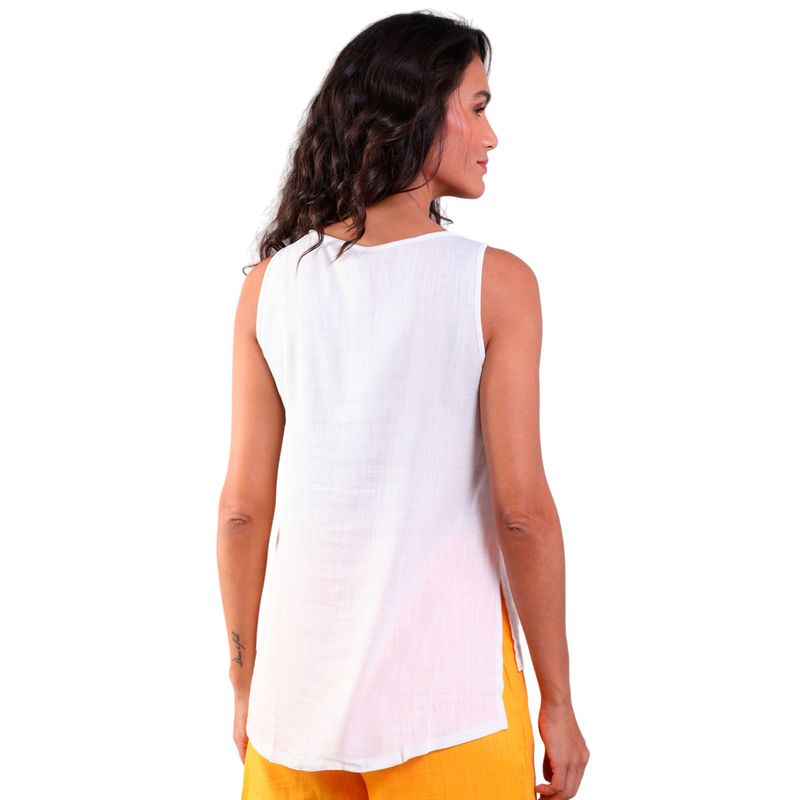Regata Linho Mullet Decote V
