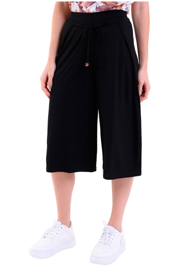Short top pantacourt preto