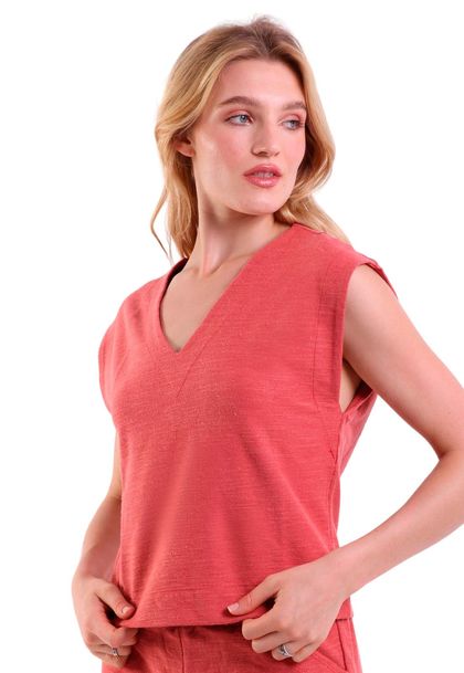 Blusa Flatin Regata Decote V