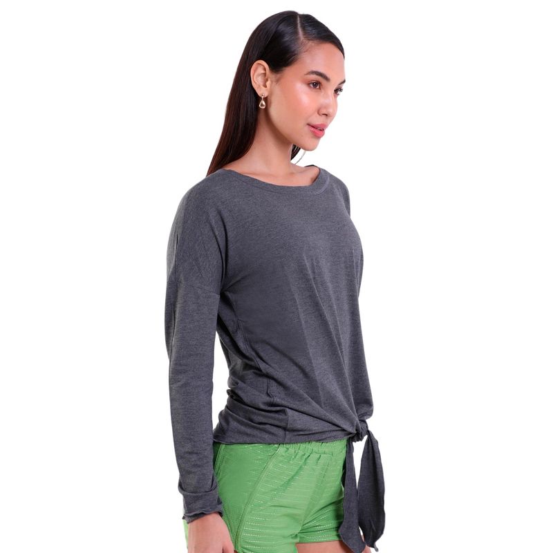 Blusa Feminina Manga longa com Laço Visco