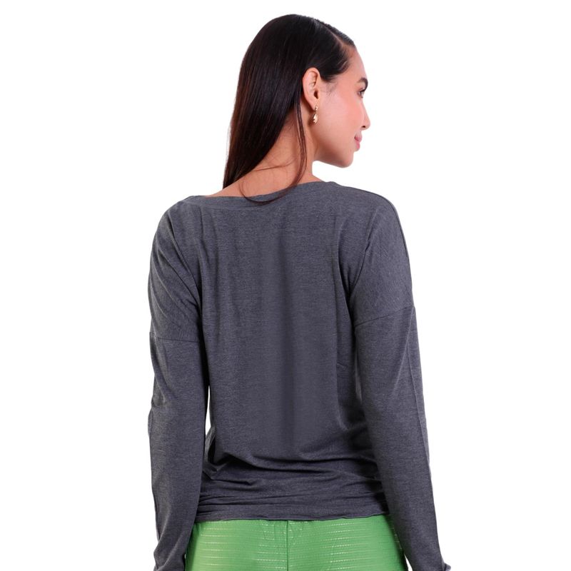 Blusa Feminina Manga longa com Laço Visco